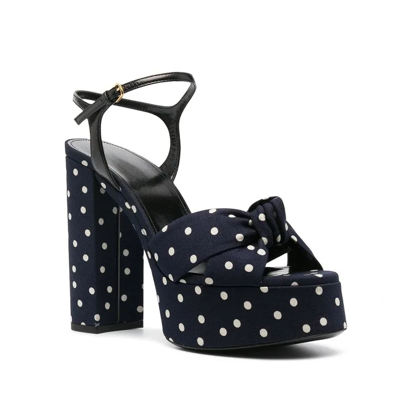 2025 Summer New Thick Bottom Water Platform Thick High Heel Women\'s Sandals European and American Sexy Fashion Sandals