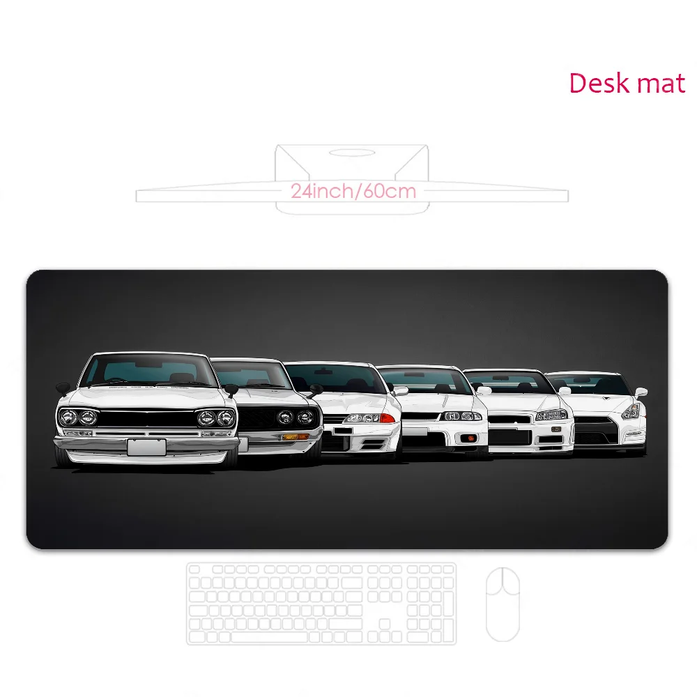 New Arrivals Sports Car JDM Drift Mousepad Boy Mouse Mat Desk Mat Large Gaming Accessories Prime Gaming XXL Keyboard Pad