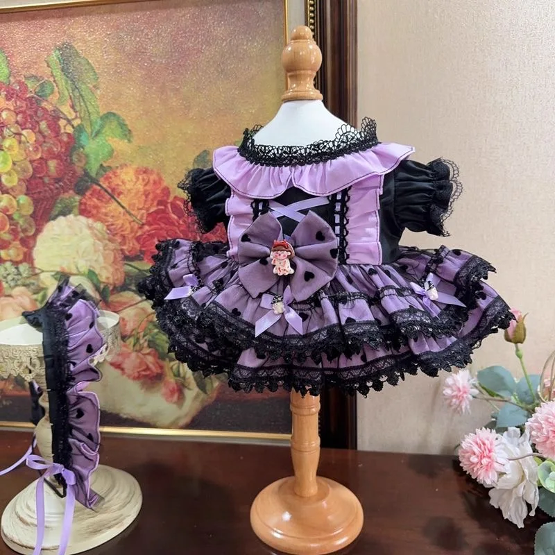 10 CM Katoenen Poppenkleertjes Lavendel stijl 20 CM 15 CM 40 CM Katoenen Pop Rok, 50-55 cm Reborn Poppenkleertjes Gratis Verzending