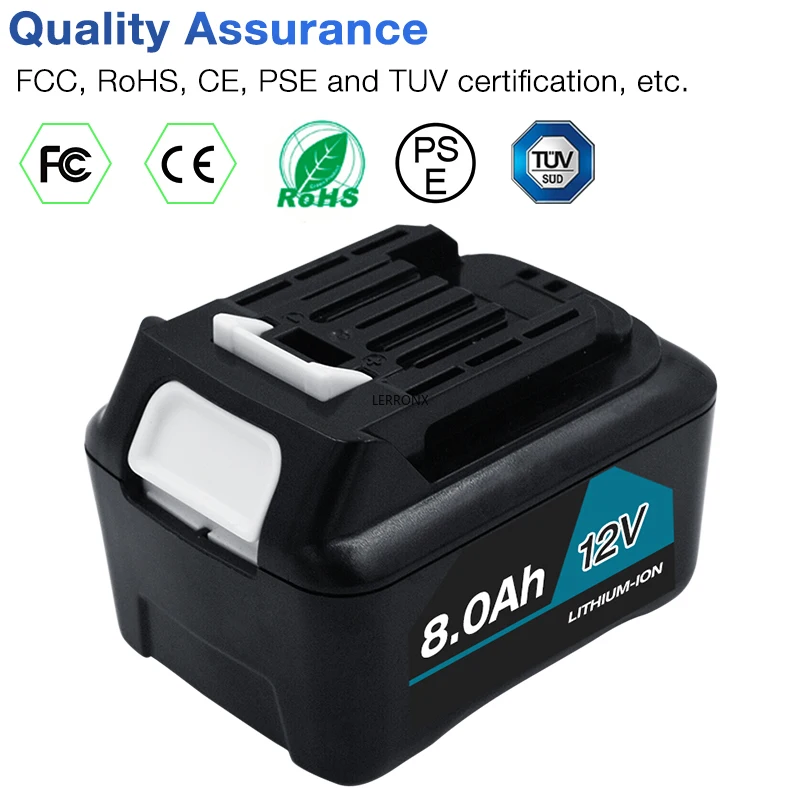 10.8V 12V Max 8000mAh Li-ion Power Tools Rechargeable Battery for Makita BL1040 BL1040B BL1050B BL1020B BL1041 BL1016 BL1021