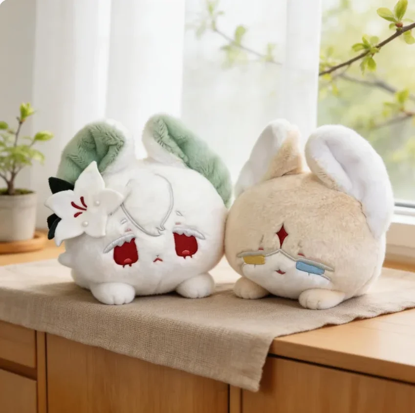 Stuffed10cm Game Cookie Kingdom Pure Vanilla White Lily Cookie Cartoon Cute Plshies Toys Cute Cosplay Pendant Backpacks Gift view 5