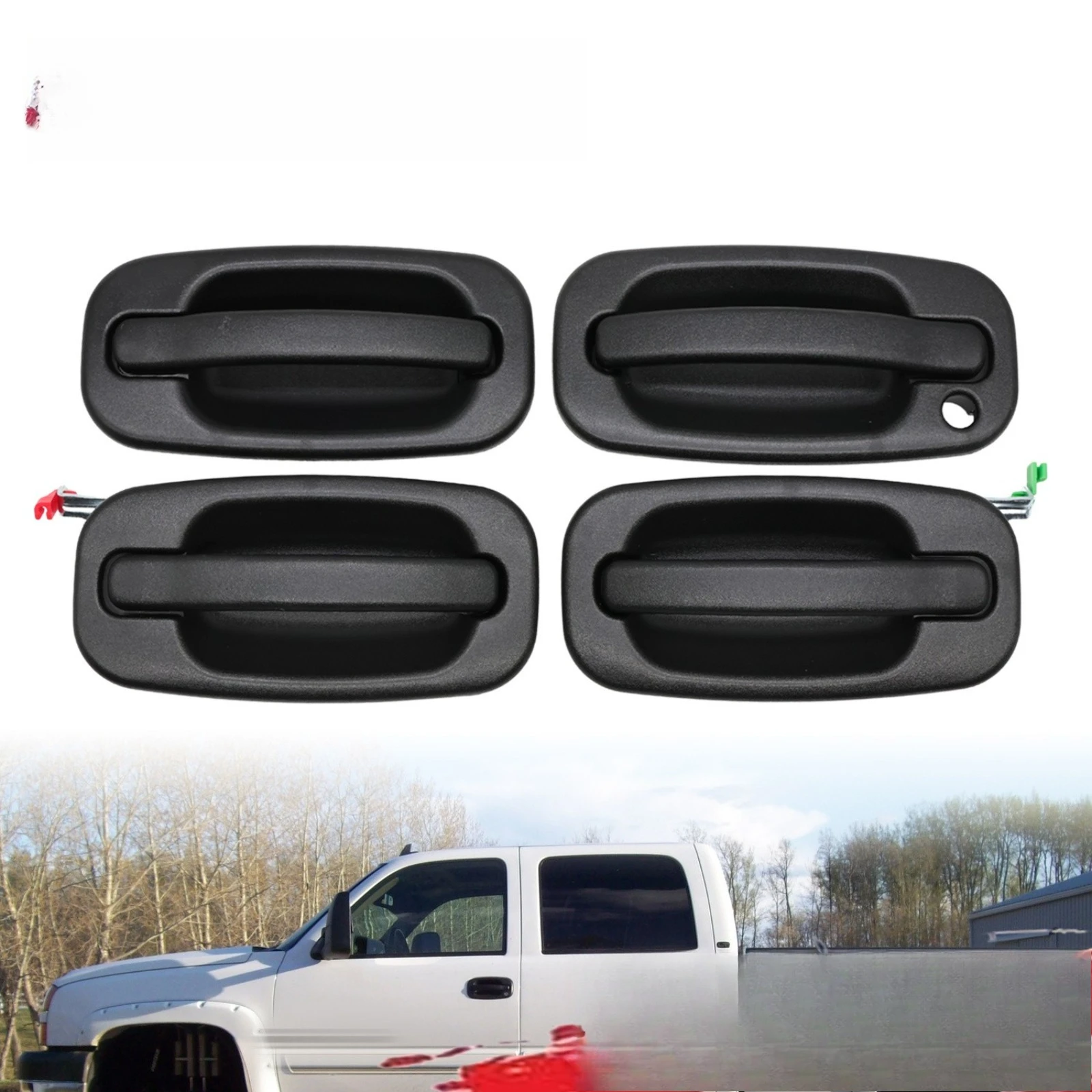 

New Door & Liftgate Handle Replacement Set For 2000-2006 Suburban Tahoe Yukon