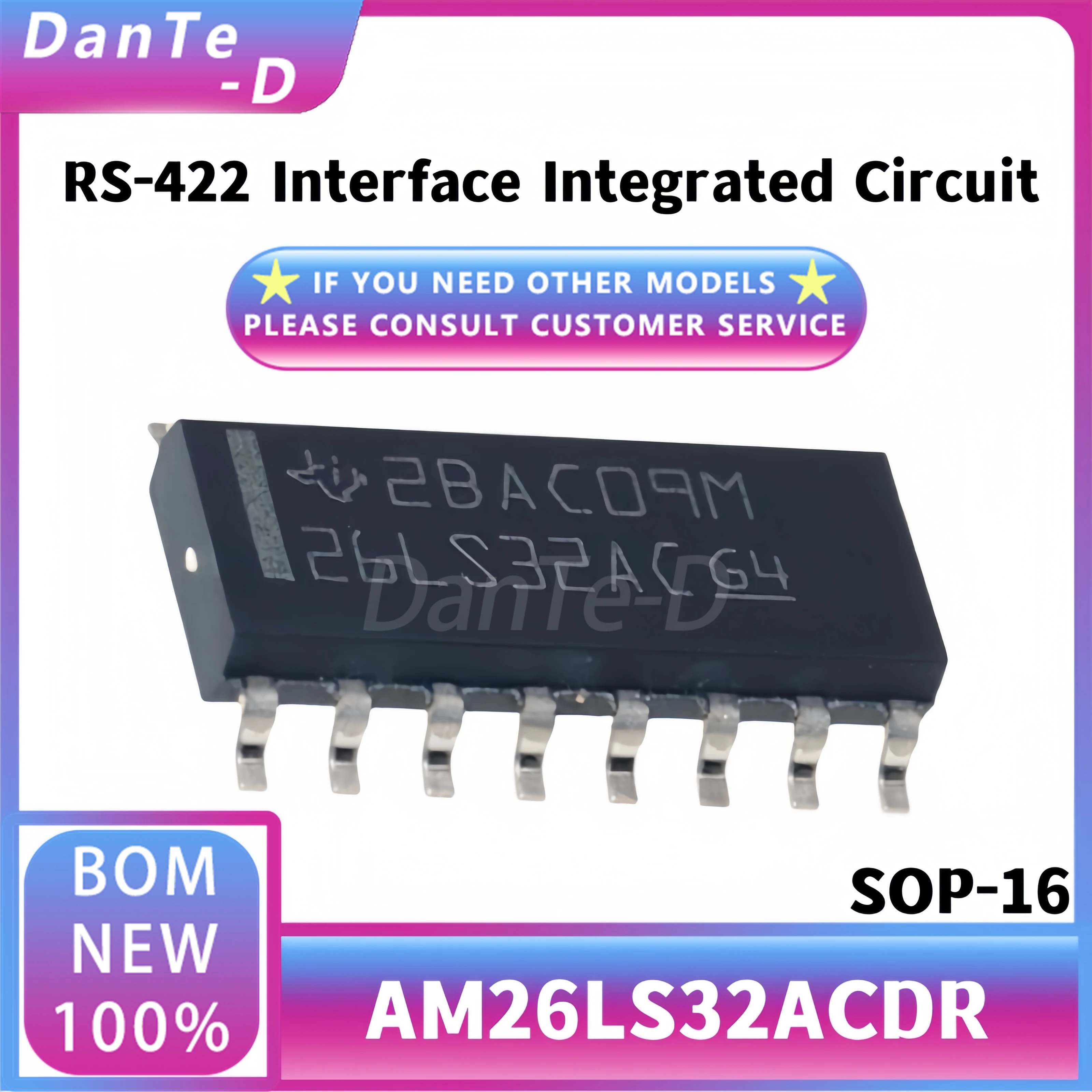 10PCS AM26LS32ACDR package SOP-16 AM26LS32 quad driver IC original authentic