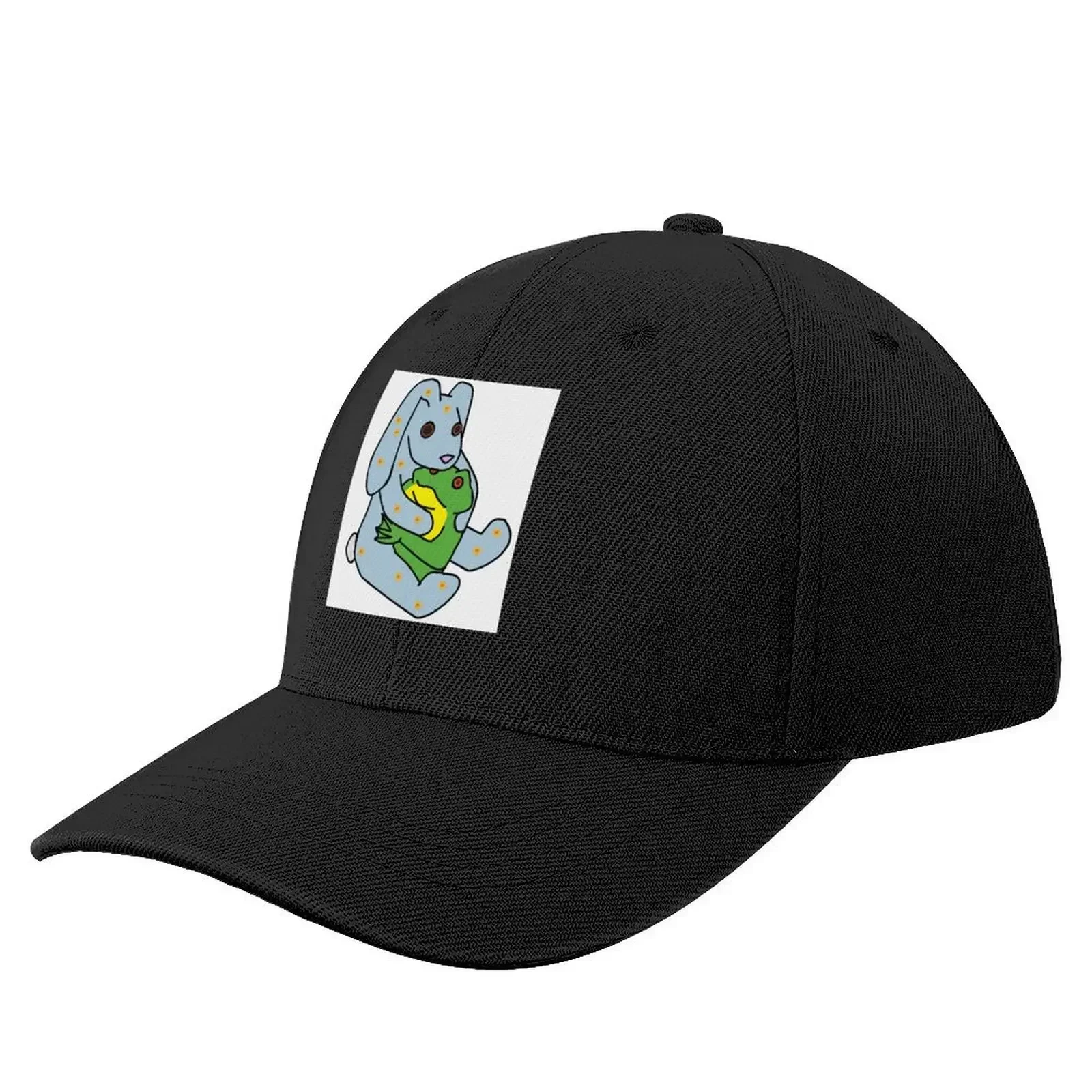 

Bunny And Frog Stuffy Friends Baseball Cap Sun Cap Military Tactical Cap Christmas Hat Kids Hat Women's Golf Wear Men's