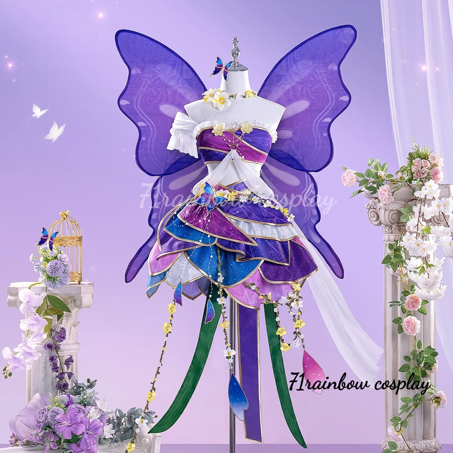 

Lovelive Nozomi Tojo Flower Demon Awakening Cosplay Costume Female Christmas Outfits Lovely Dresses Anime Costumes Cosplay