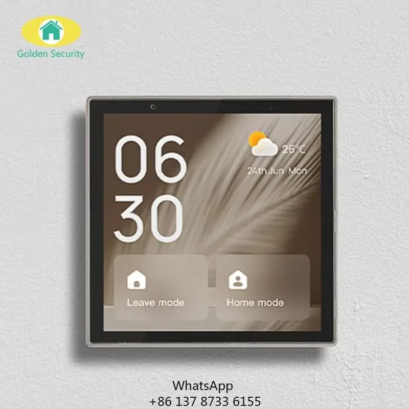 2025 EU Standard Smart Home Touch Control Panel Automation Gateway Built-in Alexa Voice Control Smart Life For Ethernet GS-T1E