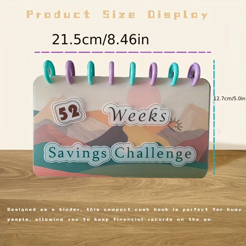 1pc Saving Binder, 52 Weeks Savings Challenge, Reusable Budget Book For Planner Saving Money, Christmas, Halloween, Thanksgiving