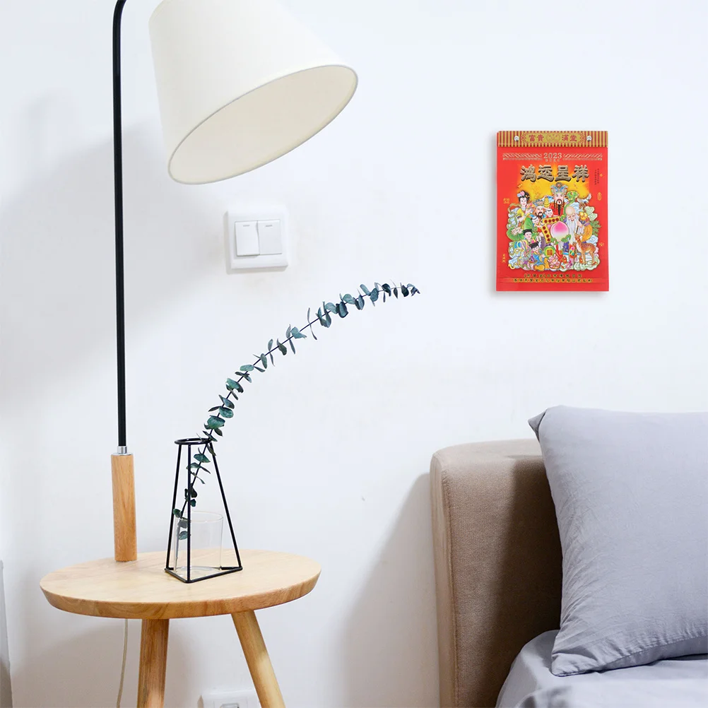 ورق عالي الجودة سنة أرنب تقويم صيني قابل للتمزيق عرض واضح للديكور المنزلي التقويم القمري لفة ورق الكرافت #1