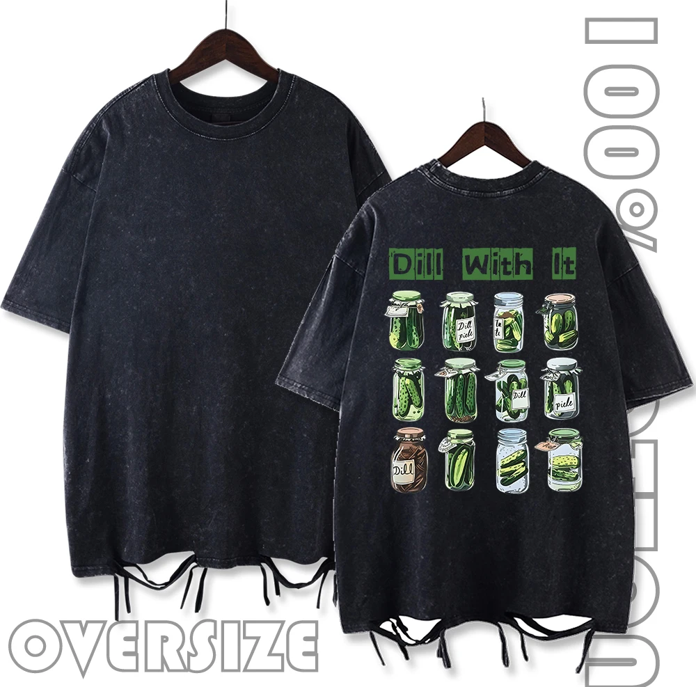 

Футболка «Сделай это с множеством стеклянных бутылок» с промытыми отверстиями, женская летняя универсальная одежда с круглым вырезом, модный дышащий хлопковый топ унисекс