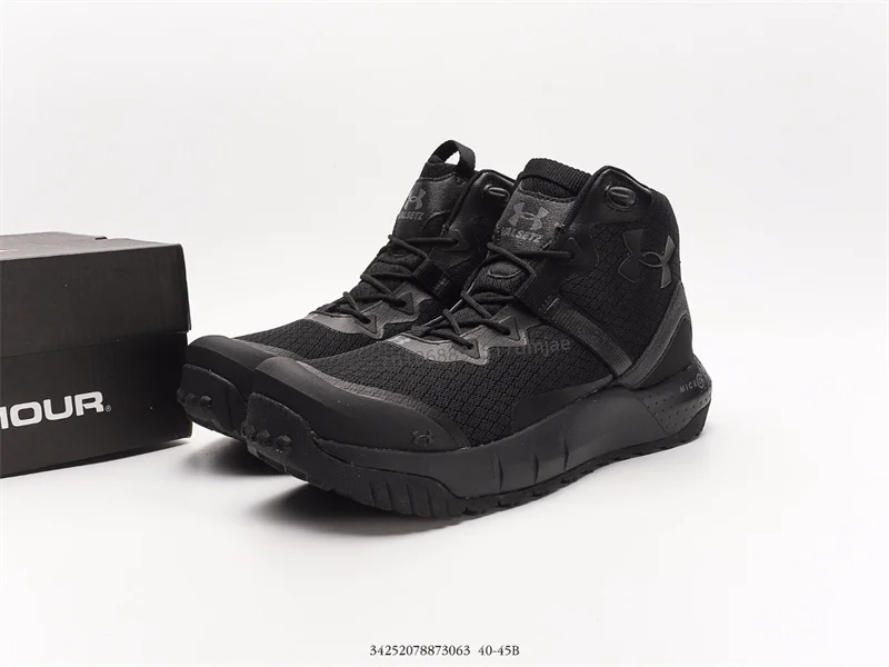 2024 UNDER ARMOUR sepatu mendaki pria, Size40-45 olahraga sneaker Anti Slip dan tahan aus luar ruangan lintas gunung