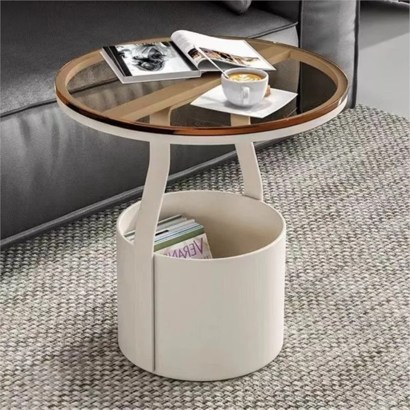 Creative Simple Sofa Side Table Small Apartment Bedroom Bedside Table Bedside Small Coffee Table Balcony Shelf Bedside Table New