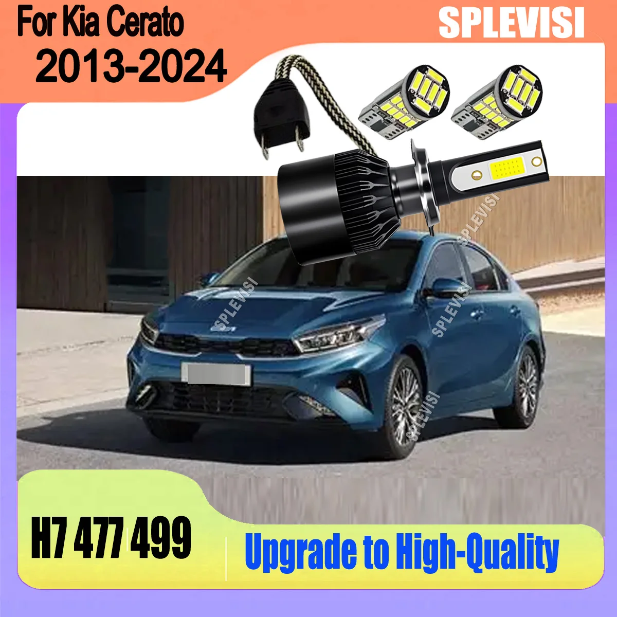 

Experience Crisp, Daylight-Matched Illumination W/ LED H7 60W Headlight Bulbs For Kia Cerato 2013 2014 2015 2016 2017 2018-2024