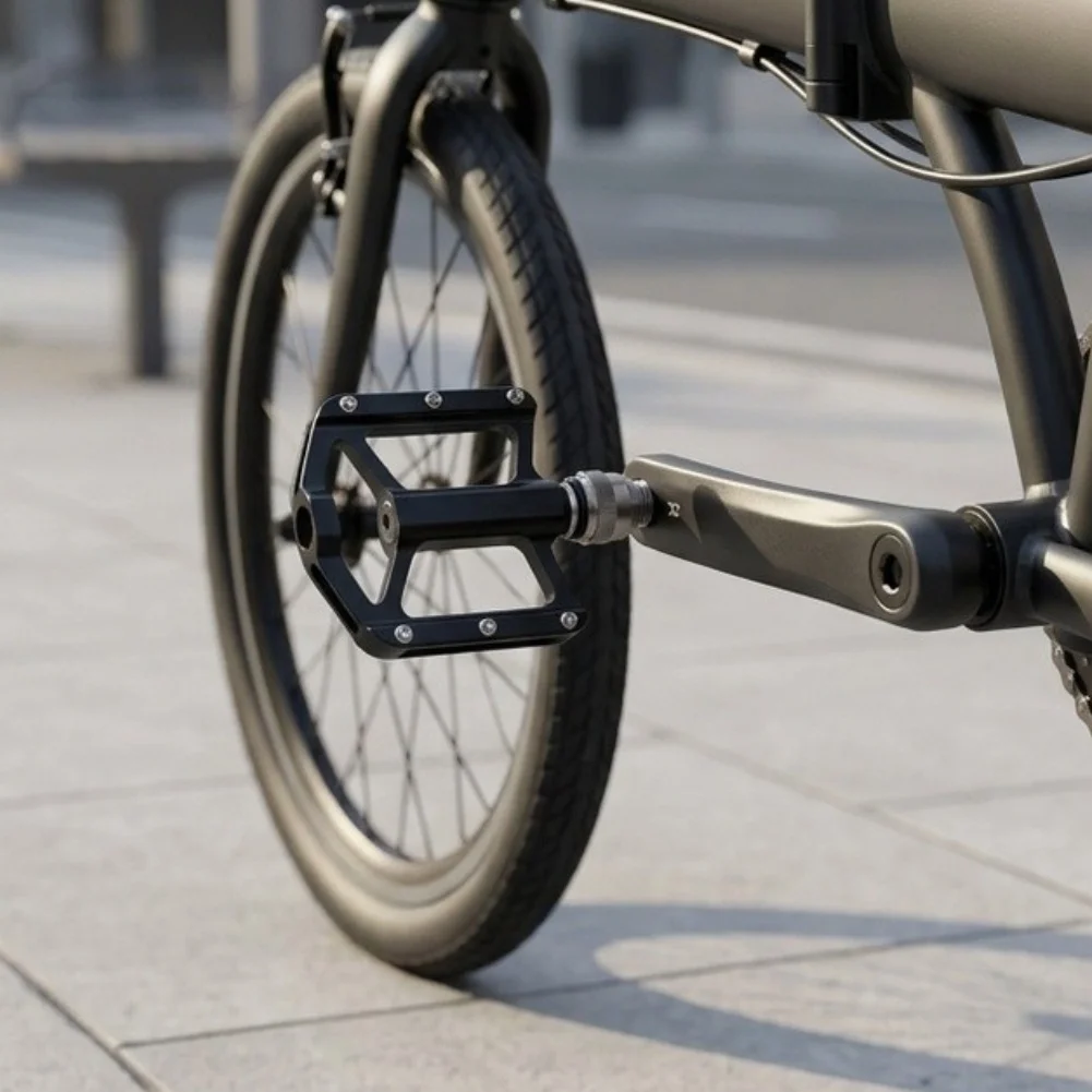 Cycling Folding Bike Pedals Optimal Power Transfer Effortless Installation Responsive Biking Experience For Storage Convenience