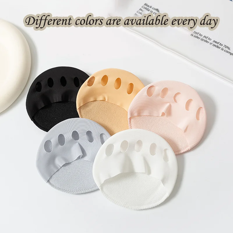 Cotton Pad  Five Toe Forefoot Pads for Women New High Heels Half Insoles Calluses Corns Foot Pain Care Sponge Socks Toe Pad Girl