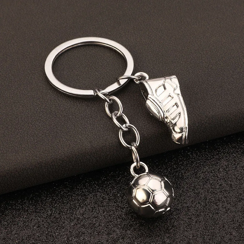 Mini Football Badminton Golf Simulation Sports Supplies Keychain Fashion Sport Souvenirs Cool Backpack Metal Pendant Keys Buckle
