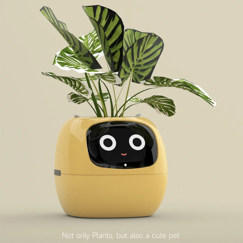 Y524-1 2024 Indoor Creative Interaction Tamagotchi Smart Cute Pet Small Flower Pot Balcony Desktop Home Decoration