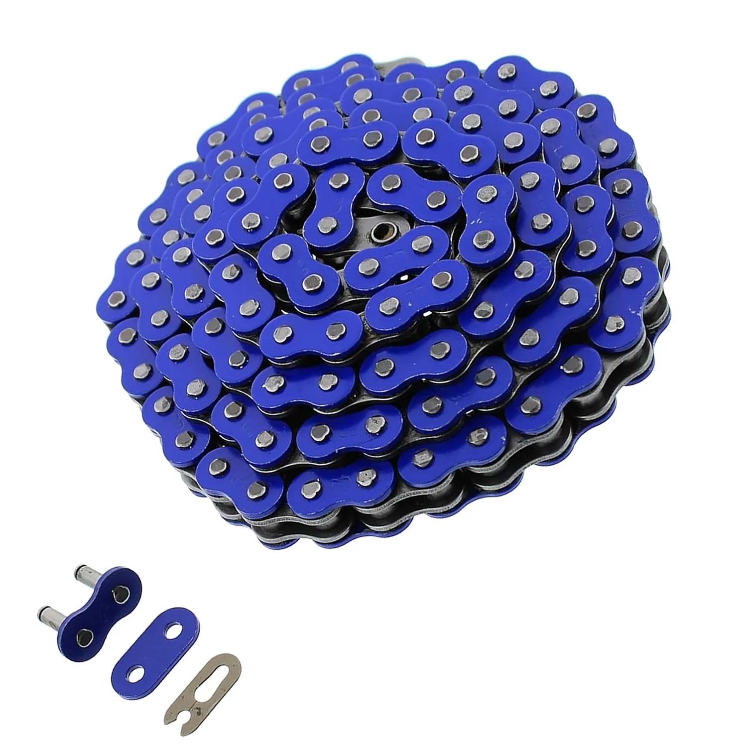 

Blue Motorcycle Drive Chain 428 108 Links Transmission System Parts for Honda Kawasaki Yamaha 125Cc~250Cc Ssr Ycf Street Bike Quad Scooter Atv Dirt Pit Bike Accessories.