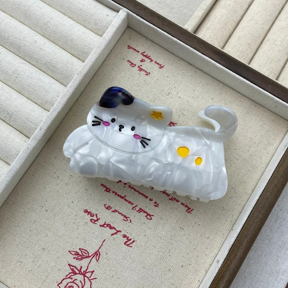 

Funny Rabbit Bear Acetate Hair Claw Puppy Creative Cartoon Animal Hair Clip Headwear Hair Accessories Geometry Shark Clip Girls