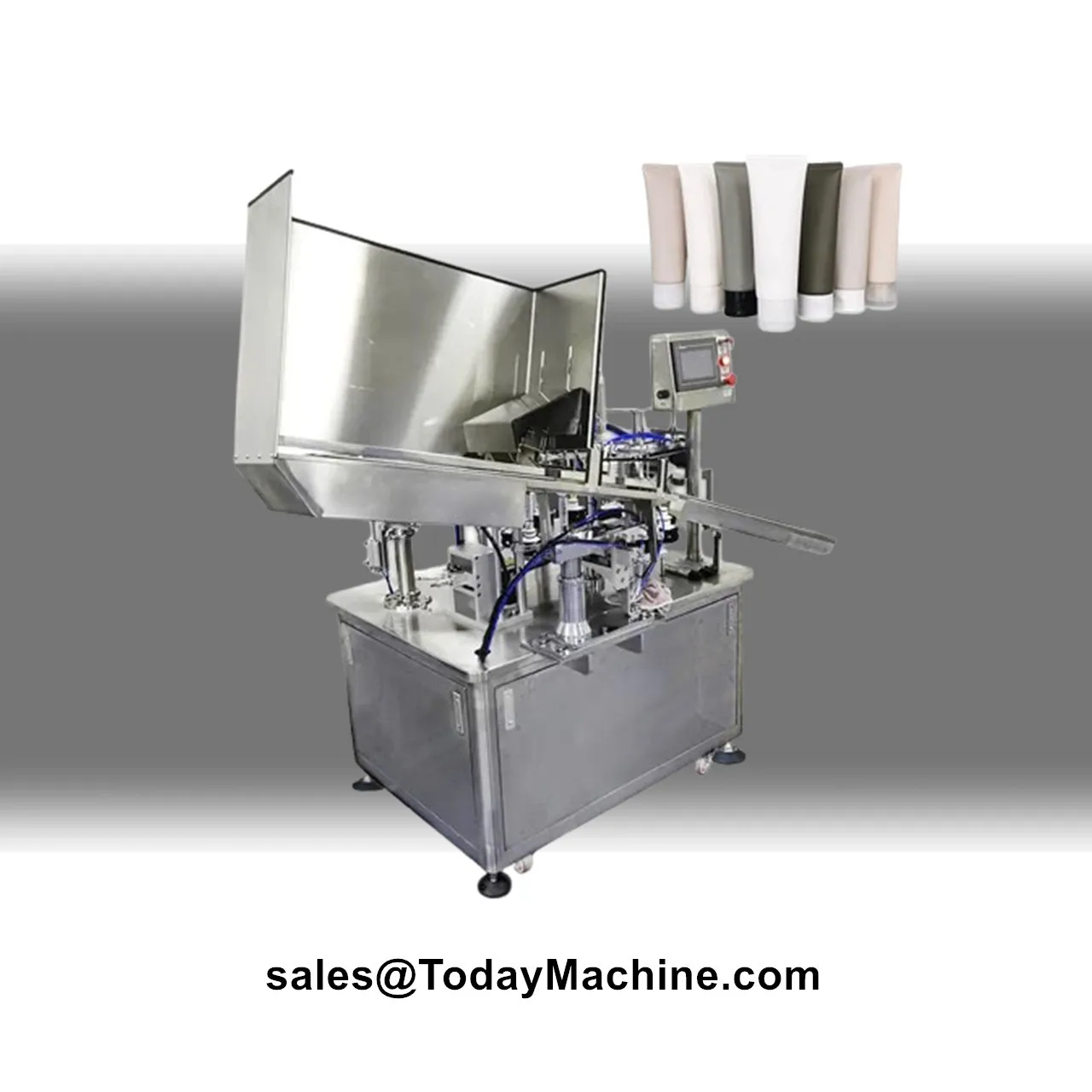 Máquina Automática para Llenar y Sellar Tubos de Plástico Blandos para Pasta de Dientes, Crema Cosmética y Loción