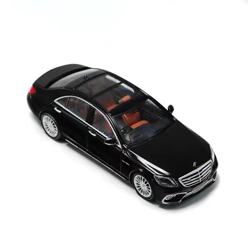 Diecast 1:64 Scale Mercedes Benz S65 Alloy Car Model Benz AMG W222 Model Car Toys for Boys Gift Collectible Ornament Souvenir