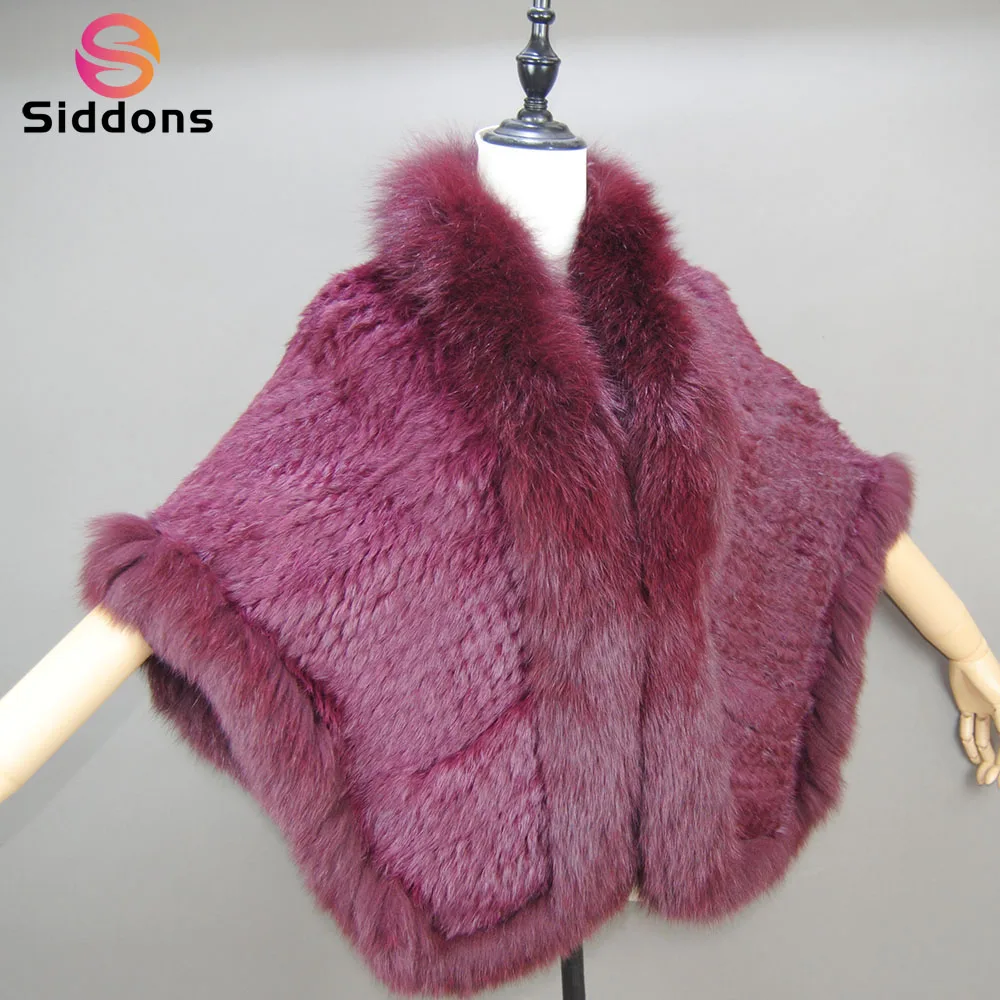 

Lady Natural Real Fox Fur Shawl New Women Knitted Real Mink Fur Pashmina Scarves Long Style Winter Real Natural Rabbit Fur Scarf