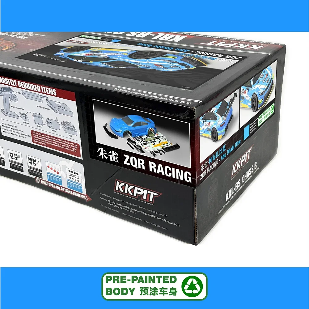 KKPIT KRL-RS ZQR Abu Dhabi Blue Empty Frame Version 1/8 RC Electric Remote Control Model Car on-Road Racing
