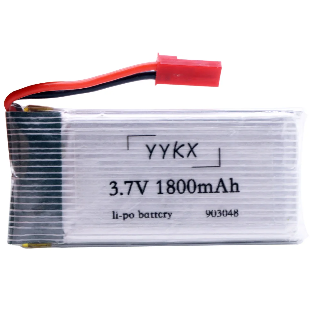 3.7V 1800mAh lipo Battery XH2.54/SM/JST/XH4.0 Plug for KY601S SYMA X5 X5S X5C X5SC X5SH X5SW X5HW X5UW M18 H5P HQ898 H11D H11C