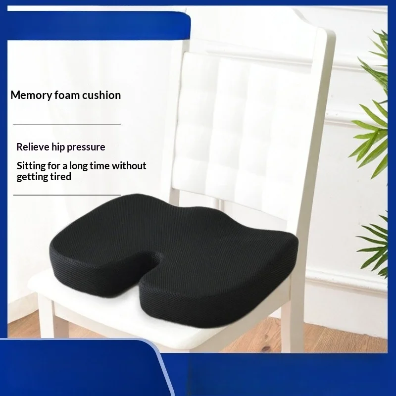 Ultra Comfort Memory Foam Seat Cushion for Office Chair - U-Shape Design Relieves Pressure Portable for Car, Home