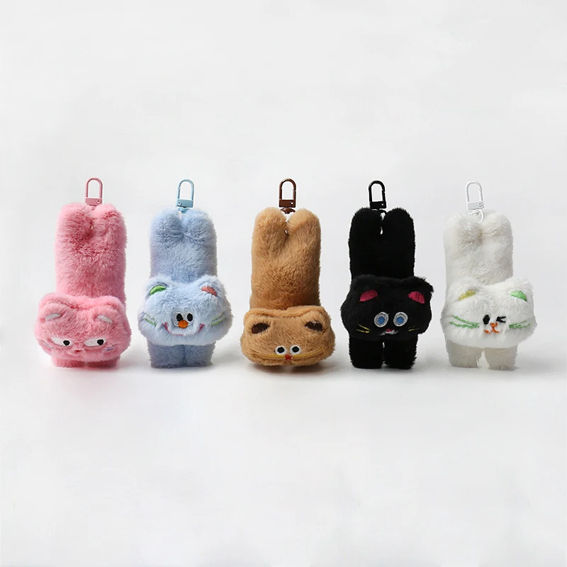 Cartoon Cute Cat Plush Doll Toy Keychain Pendant Backpacks Hangings Decoration