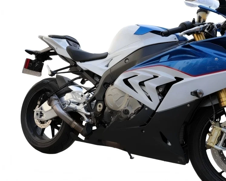 Suitable for BMW S1000RR Modified Titanium Alloy +carbon Fiber Exhaust Muffler AR Track Flame Silver Black Exhaust