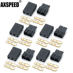 AXSPEED-enchufe conector macho y hembra para Motor ESC sin escobillas, 1/5/10/20 pares, para batería RC TRX Lipo/NiMh