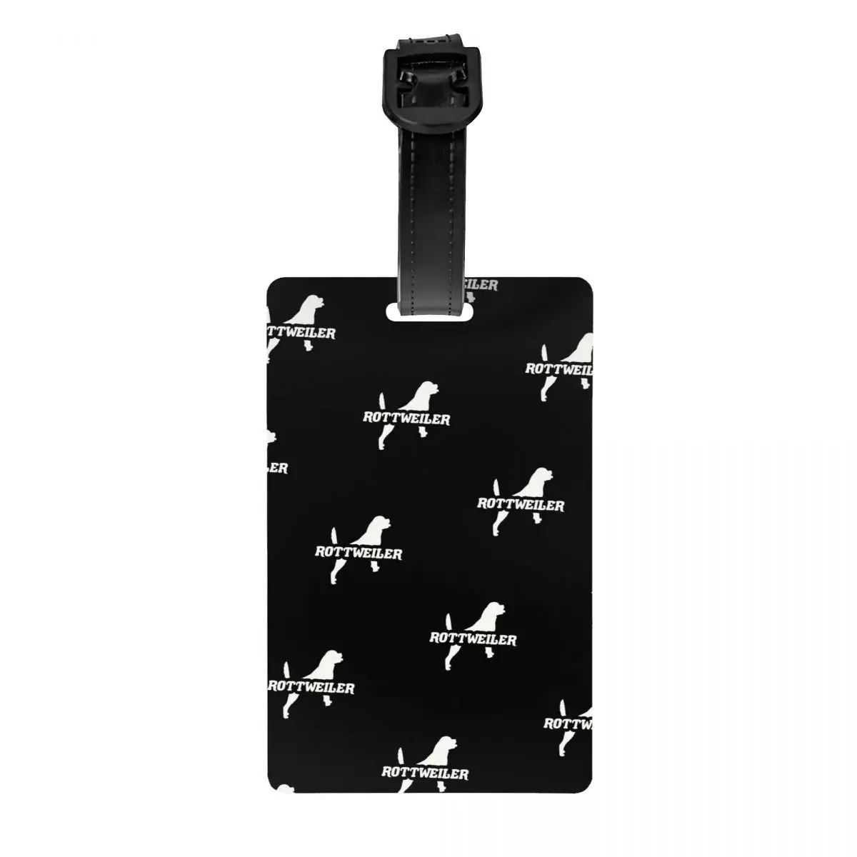 Étiquettes de bagage Rottweiler drôles pour valises, étiquettes de bagage mignonnes pour amoureux des chiens, couverture de confidentialité, carte d'identité de nom