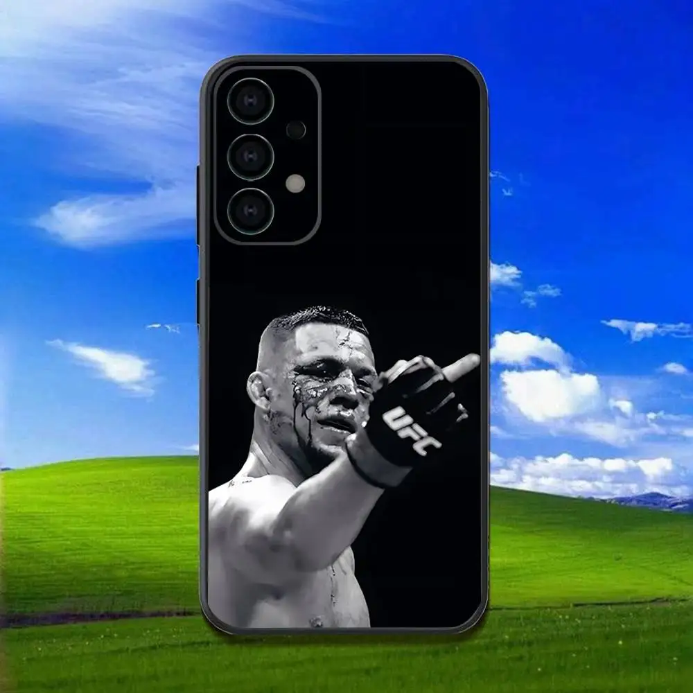 Etui na telefon Charles Oliveira Do Bronx do Samsung Galaxy A13, A21s, A22, A31, A32, A52, A53, A71, A80, miękka czarna obudowa