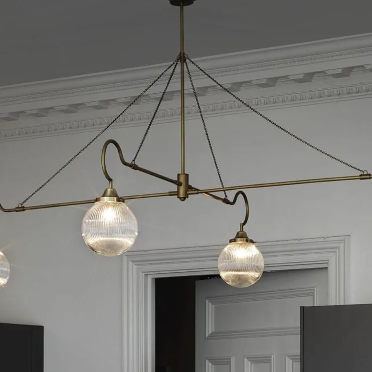 All copper lamp living room study background wall modern light luxury creative bedroom bedside decorative lamp