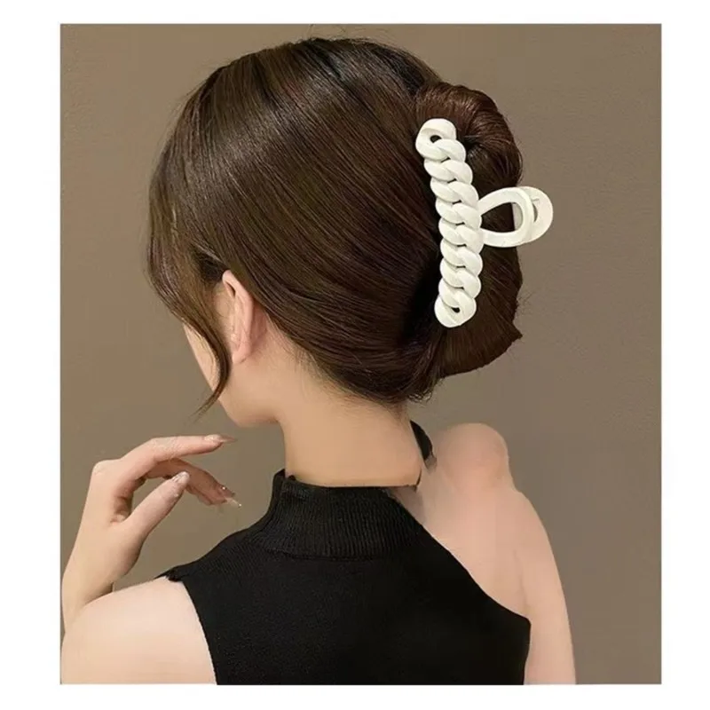 【TODAY-BUY】~@ High-End Milk Color Frosted Hair Clip, Hair Clip for Voluminous Hair, for Shark Clip for Updo Hair Accessory