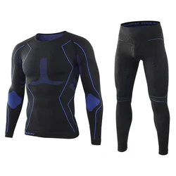 Outdoor Sports Heat storage and thermal insulation seamless underwear Body knitted sports underwear set fitness wear