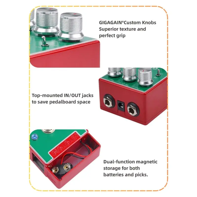RTENTE-Overdrive Pedal For Simulating Overdrive Effects Amp Guitar Effects High Quality