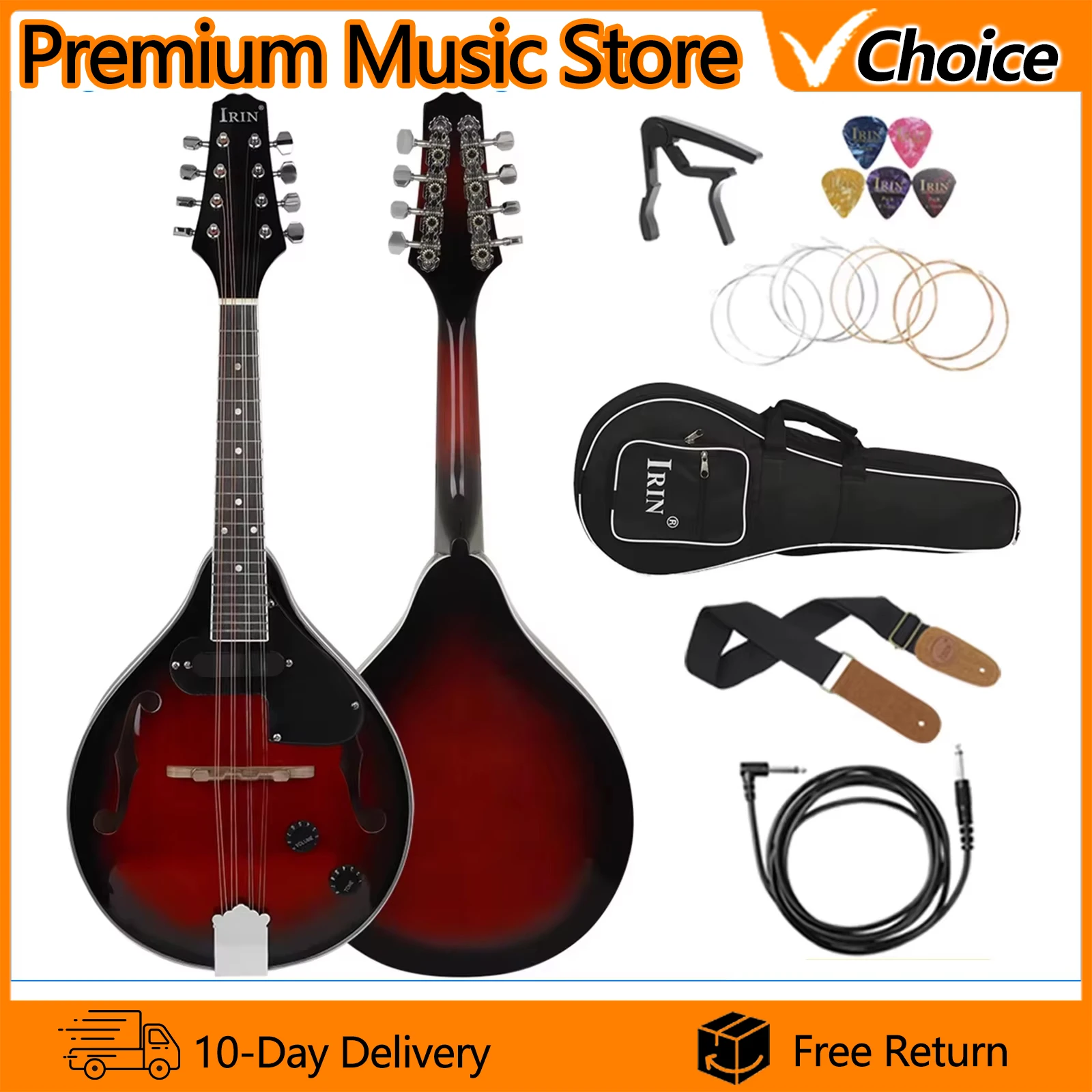 Mandolin A Style - 8-String Mandolin A Style Electric Guitar