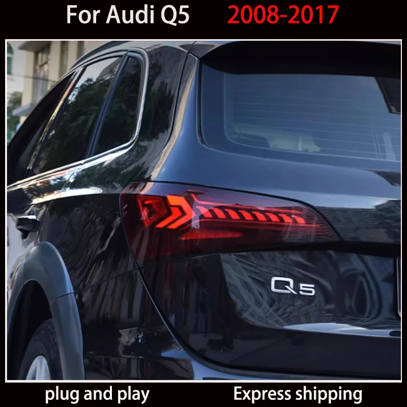 For 2008-2017 Audi Q5, SQ5 taillight  8RLED taillights, improved Q7 design, dynamic signal lights, automotive accessories