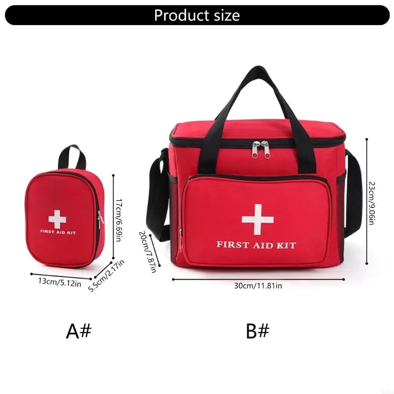 حقيبة إسعافات أولية مقاومة للماء، أدوات طبية للطوارئ، منظمات للتخييم والسفر في الأماكن المغلقة مع مقصورات متعددة B2EA