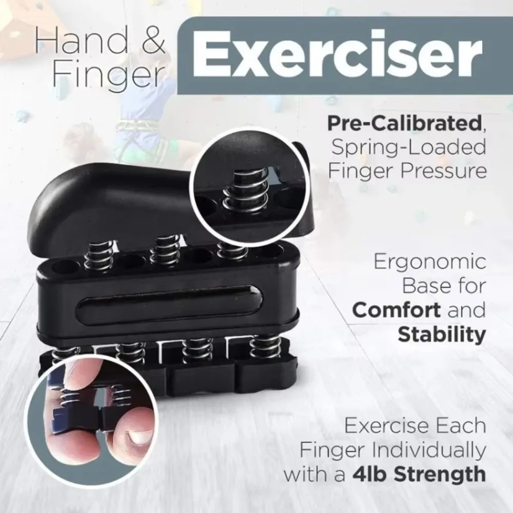 Griffkrafttrainer Fingertrainer Tragbares Design Ergonomischer Griff Handtrainer mit Einstellbarem Widerstand Trainingsgerät – Detail 18