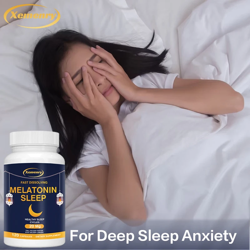 Melatonin 20 Mg | Nighttime Sleep Aid To Speed Up Time To Fall Asleep