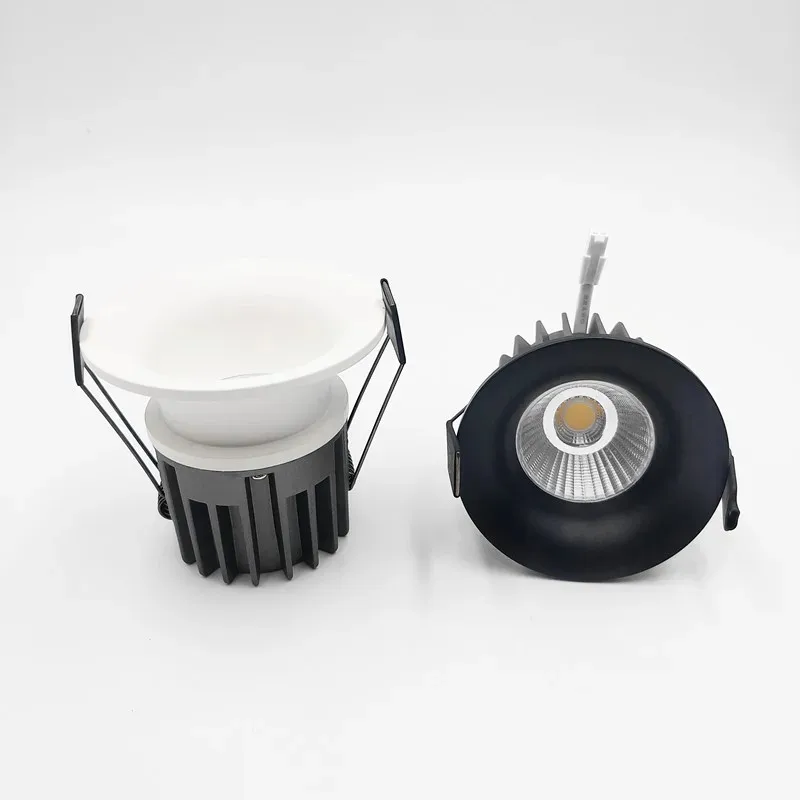 Dimmable Narrow Border Anti-glare Recessed COB LED Downlights AC85-265V 7W 12W 15W 18WLED Ceiling Lamps Hotel Villa Lighting