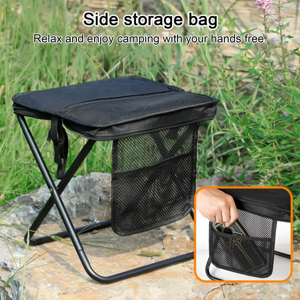 

Folding Stool with Carry Bag Portable Lightweight Outdoor Camping Backpacking Beach Picnic Fishing Collapsible Chair Seat