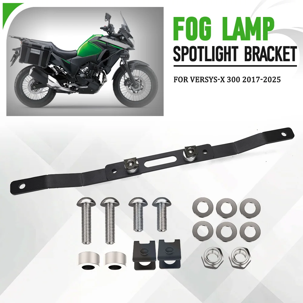 

For Kawasaki Versys-X 300 2017-2018-2019-2020-2021-2022-2023-2024-2025 Motorcycle Fog Lamp Bracket Auxiliary Light Bracket