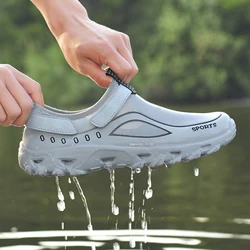 Water Shoes Men's Summer Outdoor Mesh Shoes Sports Shoes Hiking Shoes Slip-on Wading Shoes Beach Quick Drying Sandals