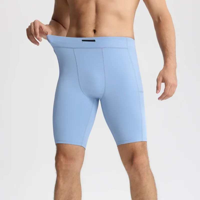 

Men Summer Compression Shorts Quick Dry Gym Running Shorts Male Sport Basketball Shorts Pocket Crossfit Sweatpants Man Clothes