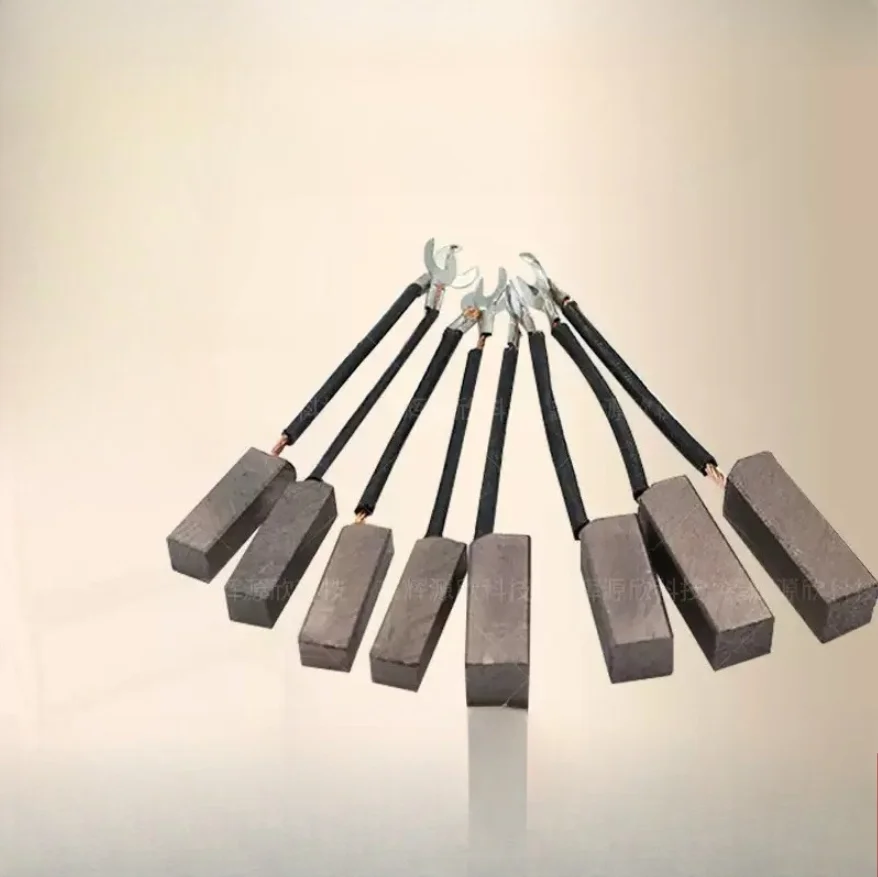 10Pcs copper carbon brush 12 12 40 wire length 60mm motor special brush 12*12*32 8*10*32 10*10*32 40 10*12 8*12*32 carbon brush