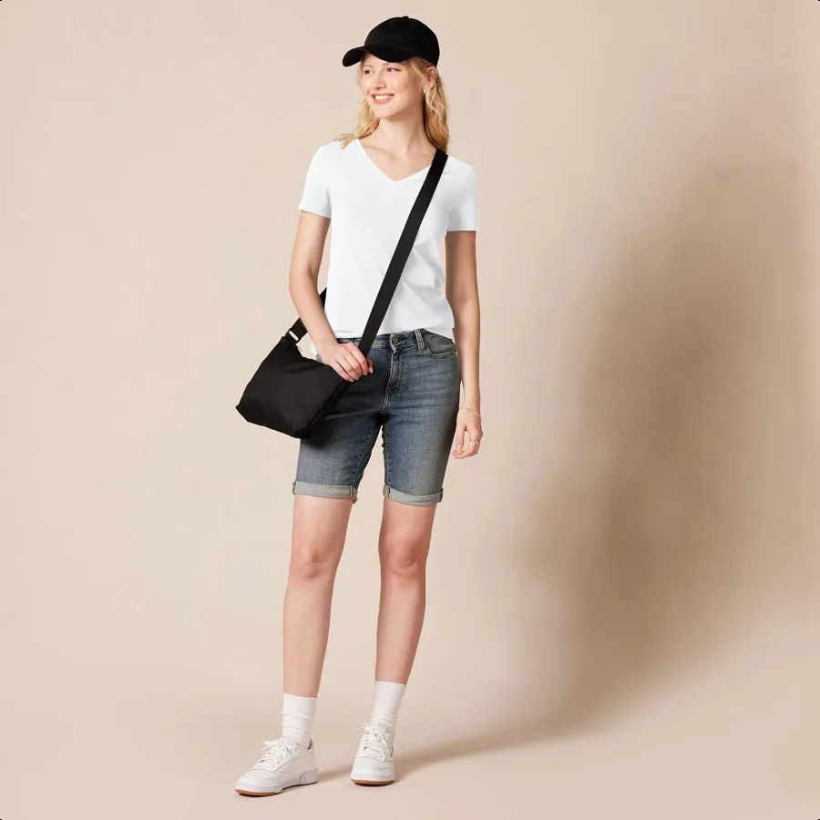 เสื้อยืดคอวีแขนสั้นผู้หญิง RegularFit Multipacks