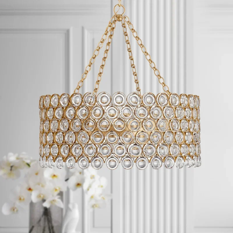 Crystal Chandelier Ceiling Lamp Decoration Home Decorations for Living Room Gold/Silver Modern Chandeliers  Lustre Lights